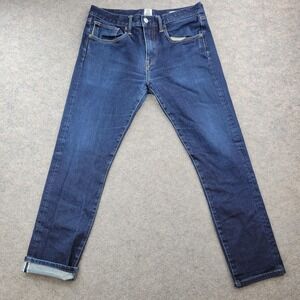 KATO Jeans Mens‎ 31x26 Medium Wash Blue Slim Taper Selvage Denim Made USA